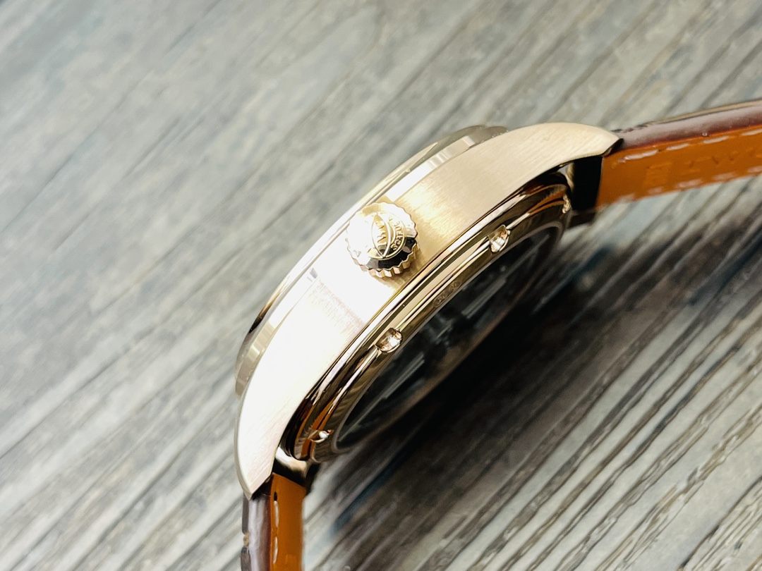 IWC Portuguese Automatic IW358306 Men's Watch 40.4mm White Dial 18ct Rose Gold Case Leather Strap - Image 6