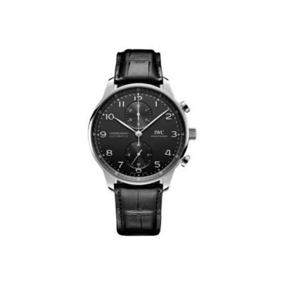 IWC Portuguese Chronograph 41mm Black Dial Stainless Steel Bracelet