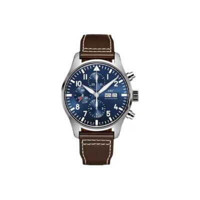 IWC Pilot’s Watch IW377714 – 43mm Blue Dial Leather Strap