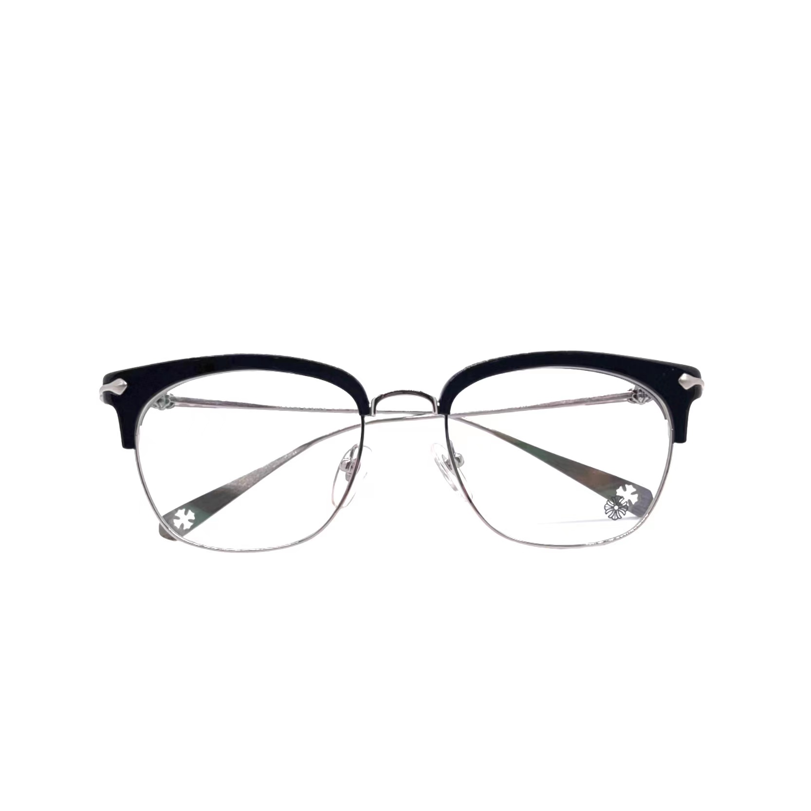 Chrome Hearts Classic Cross Floral Half-Frame