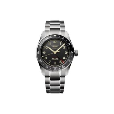 Longines Spirit Zulu Time GMT 39mm Black Dial