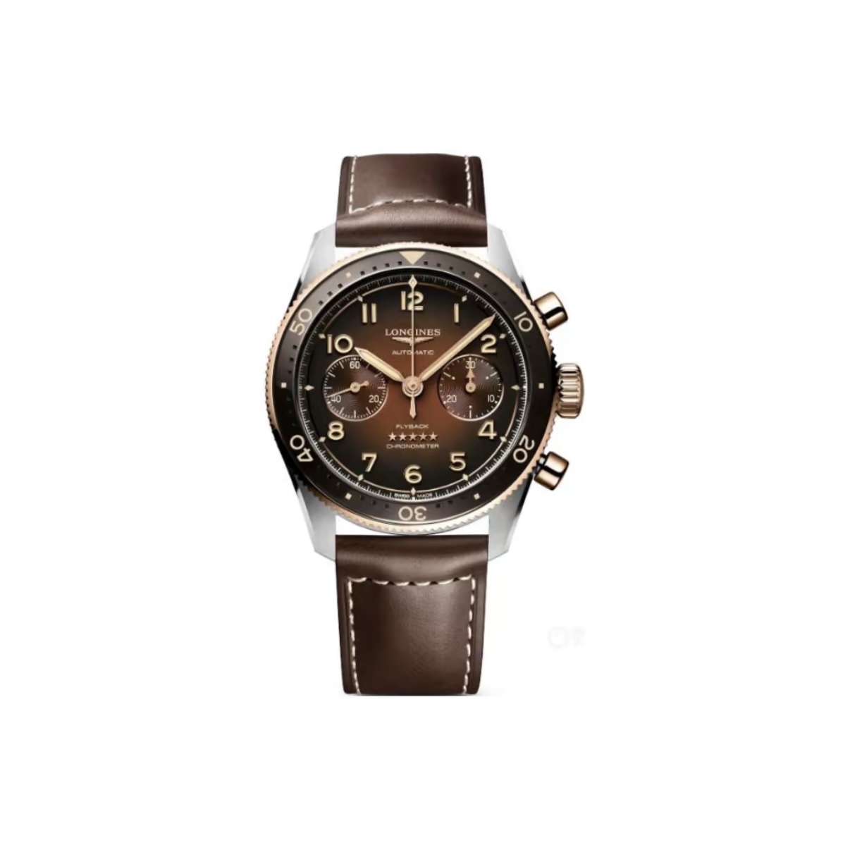 Longines Spirit Flyback Chronograph 42mm Brown Dial