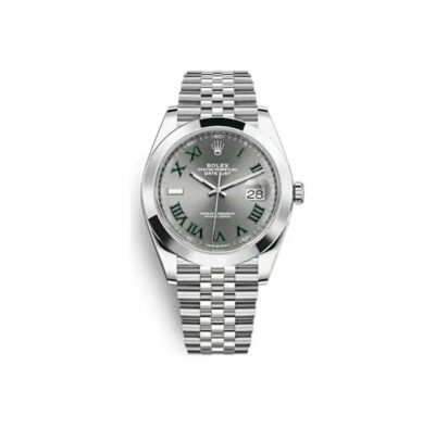 Rolex Datejust 41mm Grey Dial 'Wimbledon' Oystersteel Men's Watch