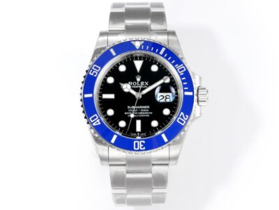 Rolex Submariner Date Blue Bezel White Gold