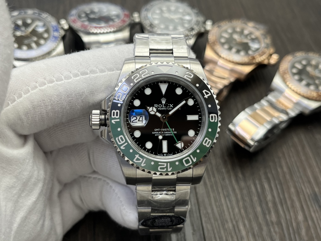 Rolex GMT-Master II Left-Handed Sprite 40mm – Automatic 3285 Movement, 100m Water Resistance - Image 3