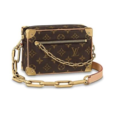 Louis Vuitton Mini Soft Trunk Monogram Canvas Bag Brown