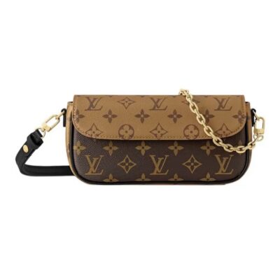 Louis Vuitton Ivy Wallet On Chain Monogram Reverse Canvas Bag – Brown