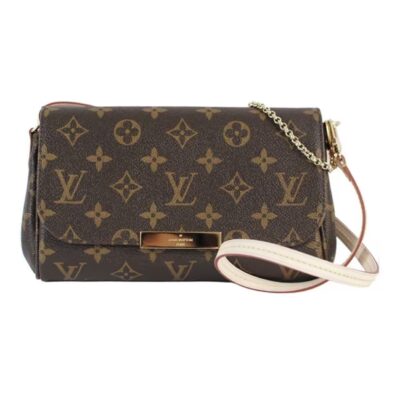 Louis Vuitton Favorite Monogram Chain Flap Bag Brown