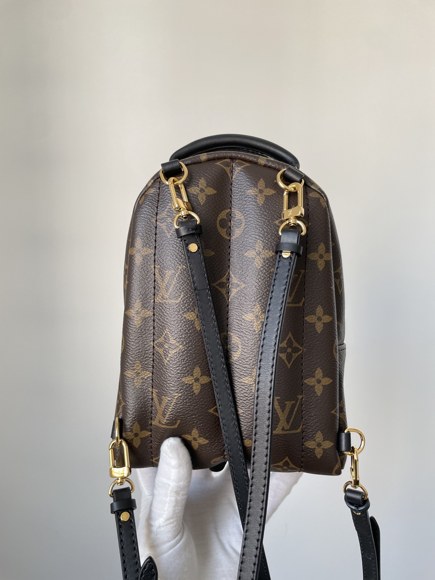 Louis Vuitton Palm Springs Mini Monogram Canvas Backpack Brown - Image 7