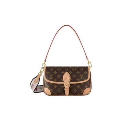 Louis Vuitton Diane PM Monogram Canvas Shoulder Bag - Brown
