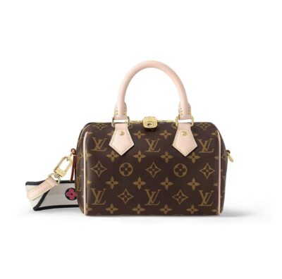 Louis Vuitton Speedy Bandoulière 20 Monogram Canvas Bag Brown