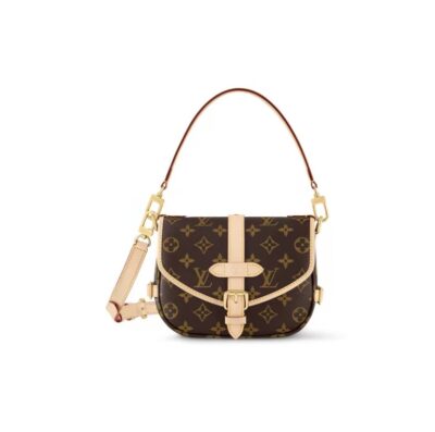 Louis Vuitton Saumur BB Monogram Canvas Saddle Bag – Brown