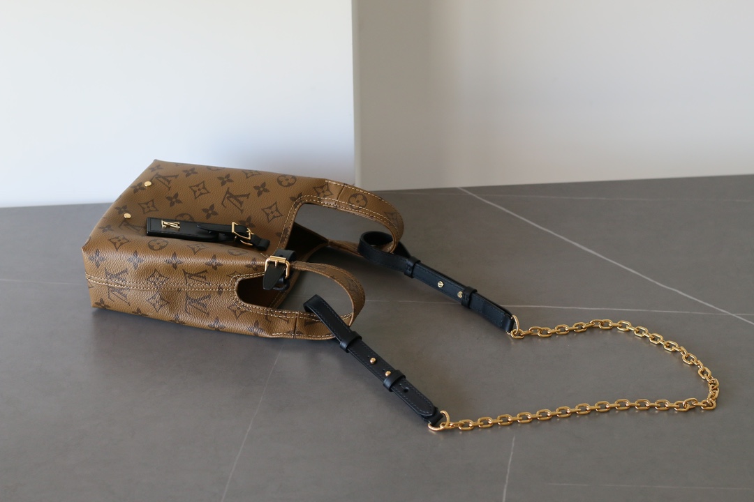 Louis Vuitton Atlantis BB Monogram Reverse Canvas Tote Bag Brown - Image 4