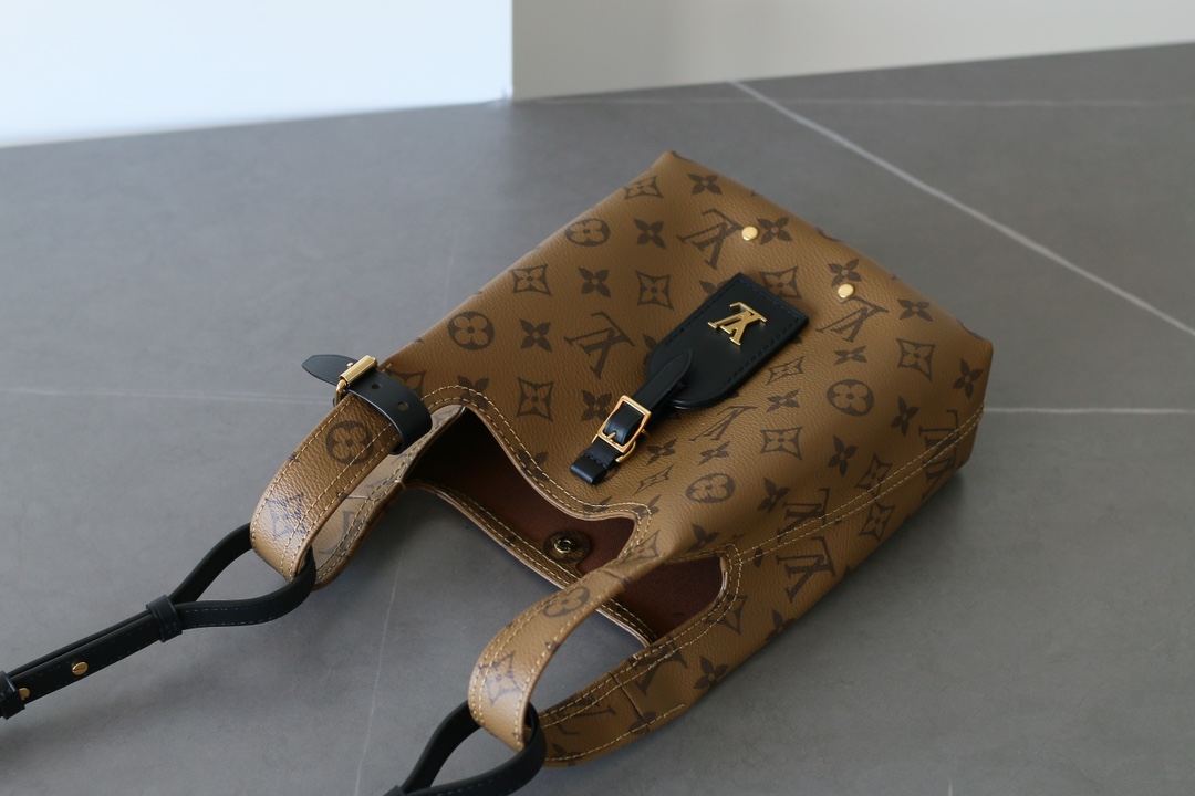 Louis Vuitton Atlantis BB Monogram Reverse Canvas Tote Bag Brown - Image 5