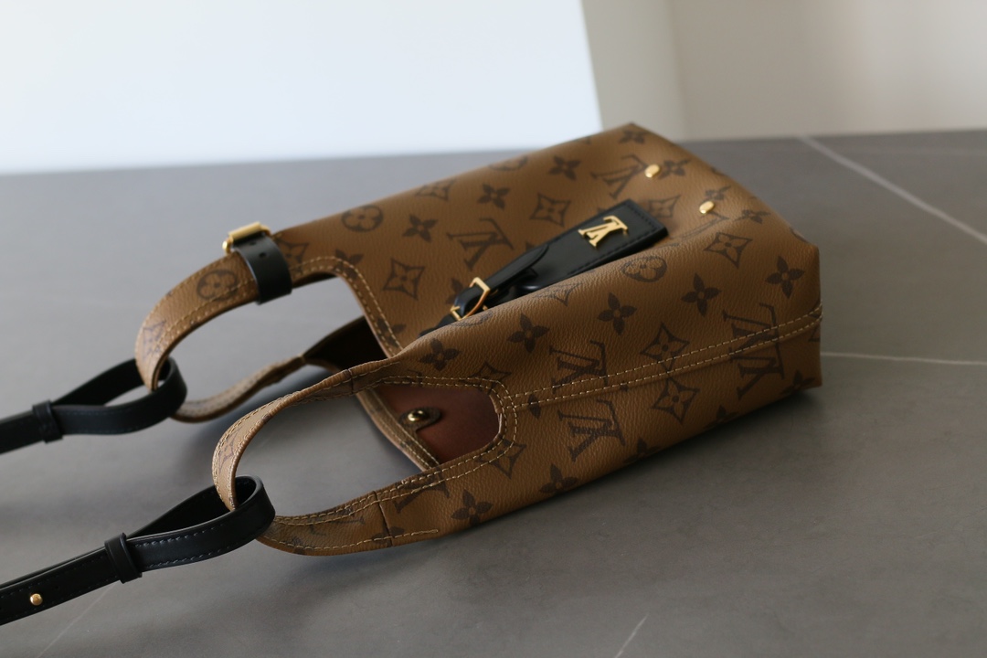 Louis Vuitton Atlantis BB Monogram Reverse Canvas Tote Bag Brown - Image 6