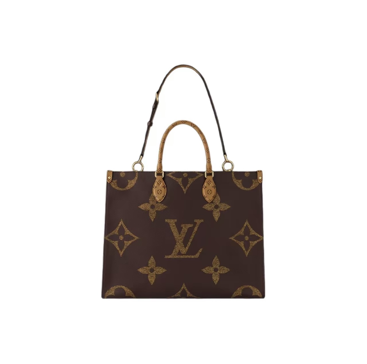 Louis Vuitton OnTheGo Voyage Giant Monogram Tote Brown