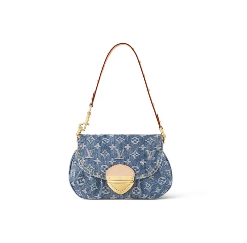 LOUIS VUITTON Sunset Denim Underarm Bag