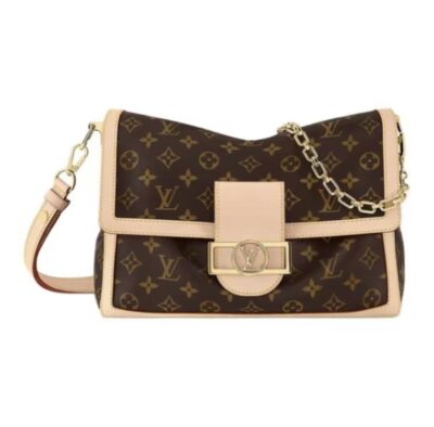 LOUIS VUITTON Dauphine Soft GM Monogram Canvas Bag