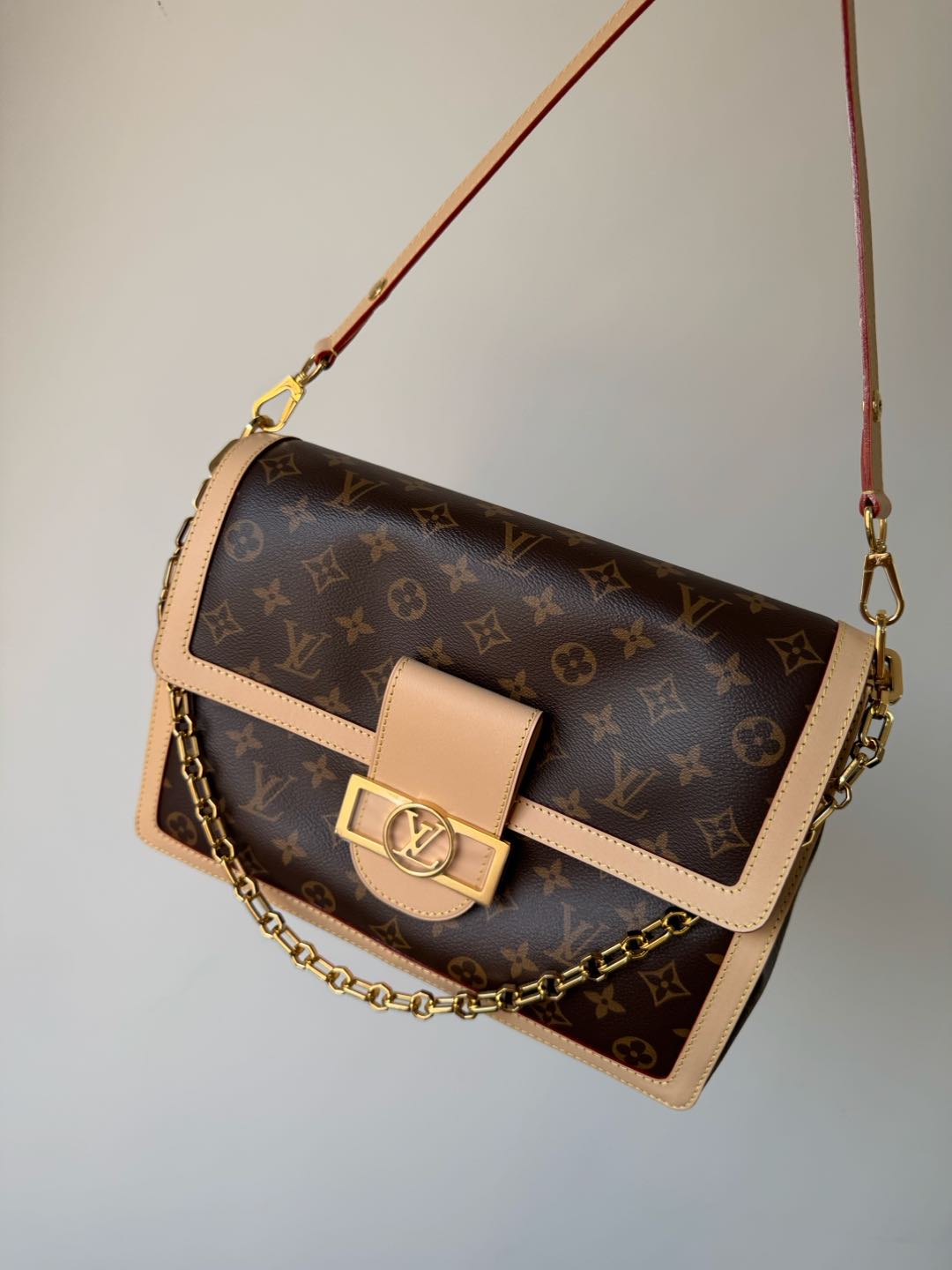 LOUIS VUITTON Dauphine Soft GM Monogram Canvas Bag - Image 2