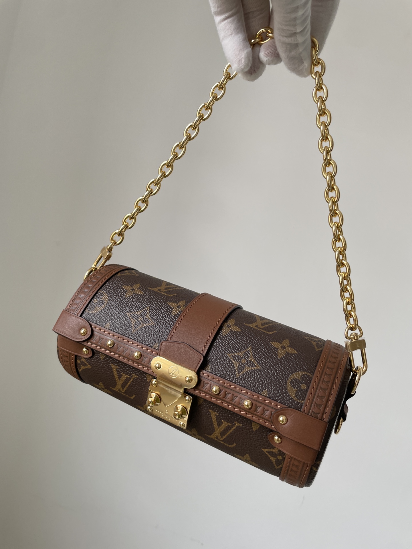 Louis Vuitton Papillon Trunk Monogram Canvas Shoulder Bag - Brown - Image 6