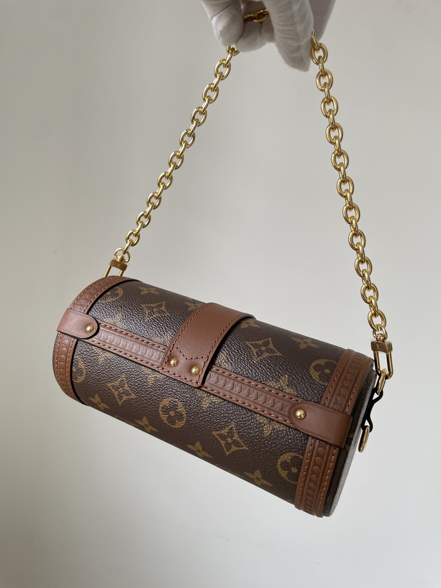 Louis Vuitton Papillon Trunk Monogram Canvas Shoulder Bag - Brown - Image 7