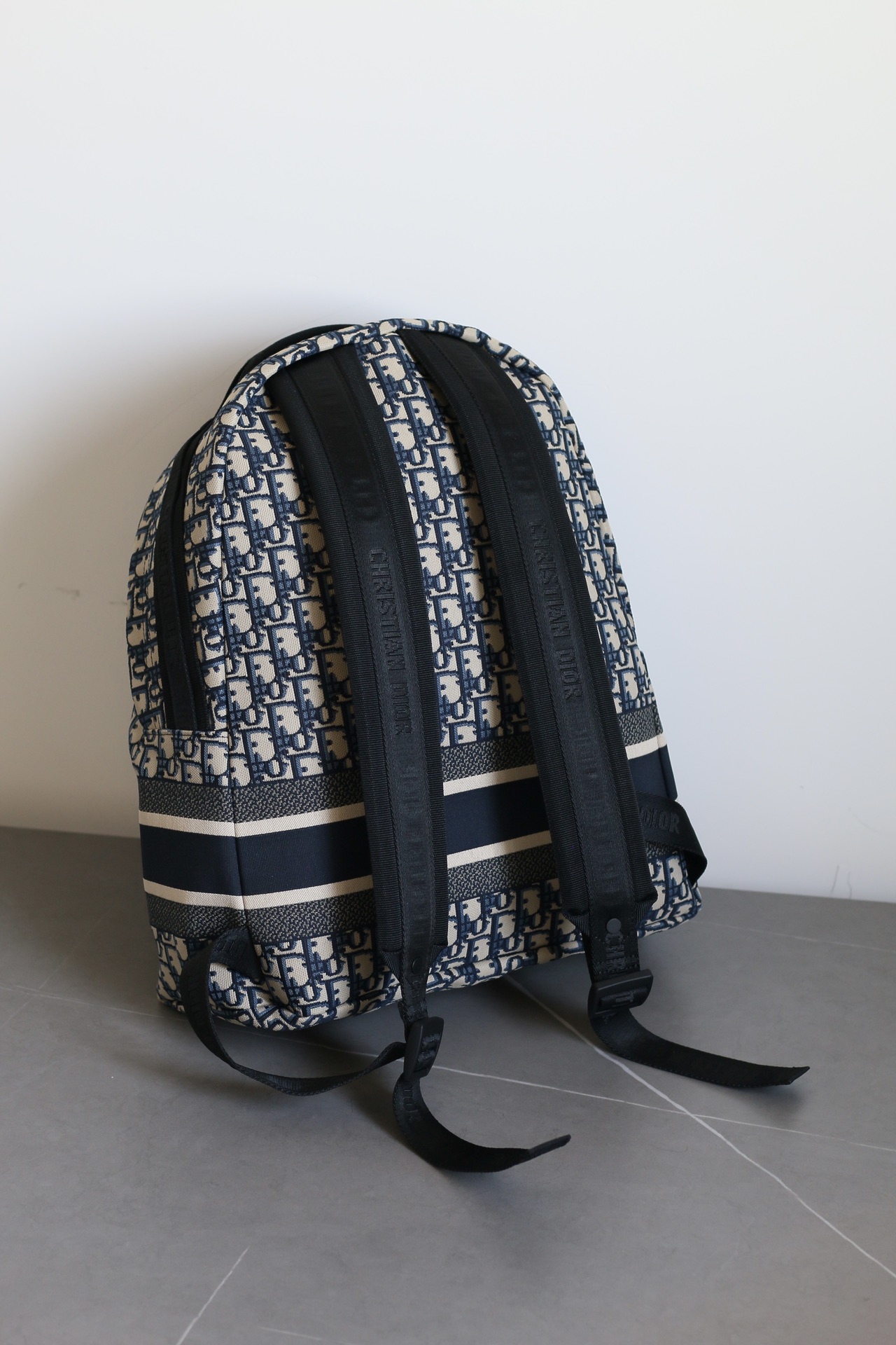 Dior Travel Oblique Blue Technical Fabric Backpack - Image 6