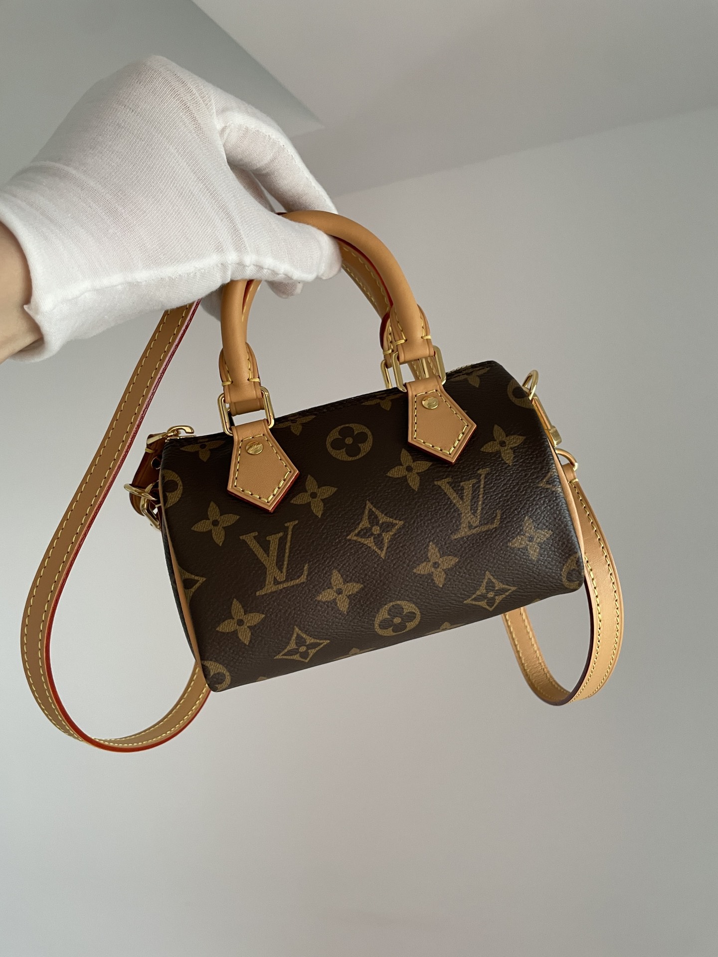 Louis Vuitton Nano Speedy Monogram Canvas Mini Bag Brown - Image 2