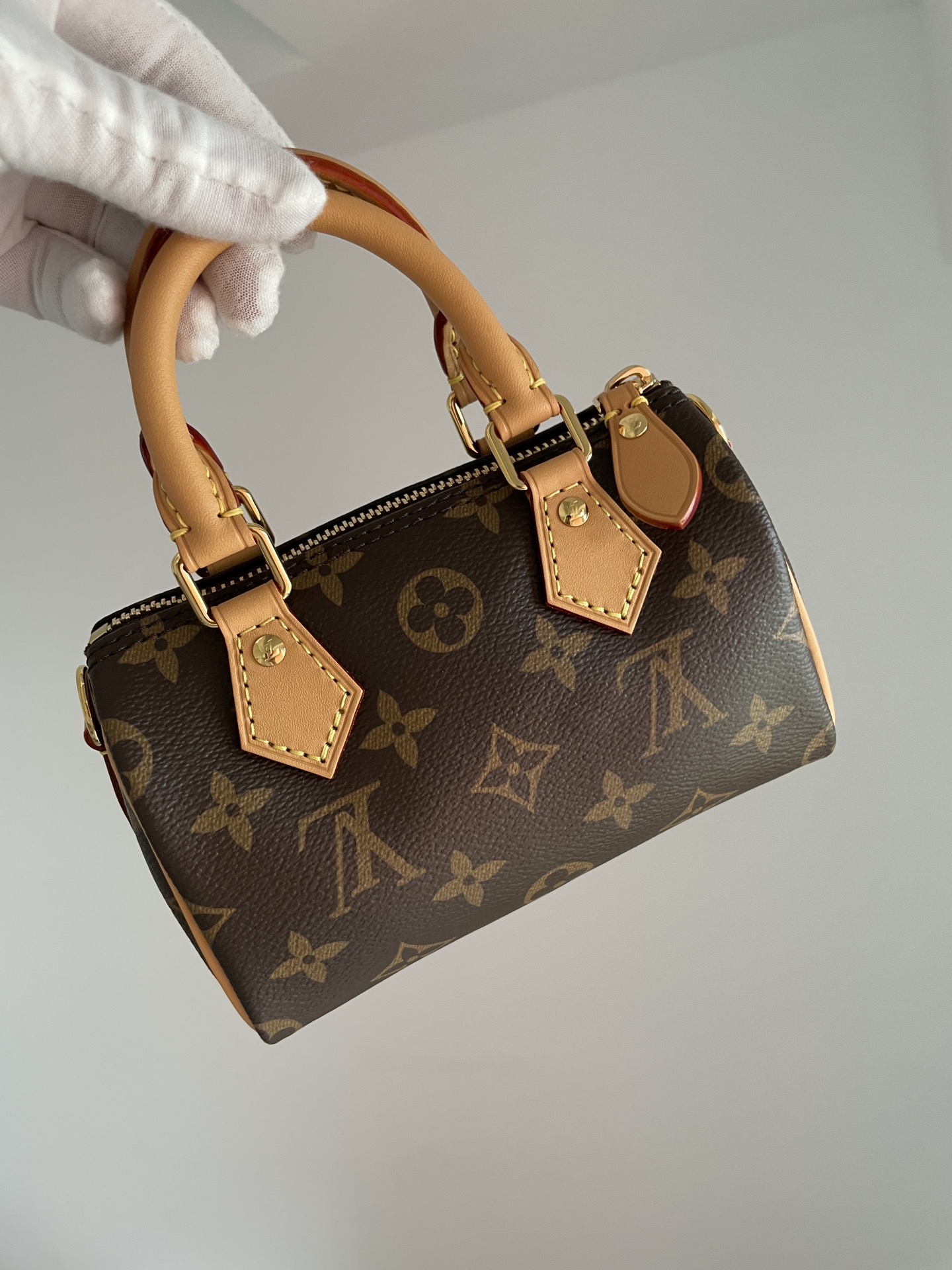 Louis Vuitton Nano Speedy Monogram Canvas Mini Bag Brown - Image 4