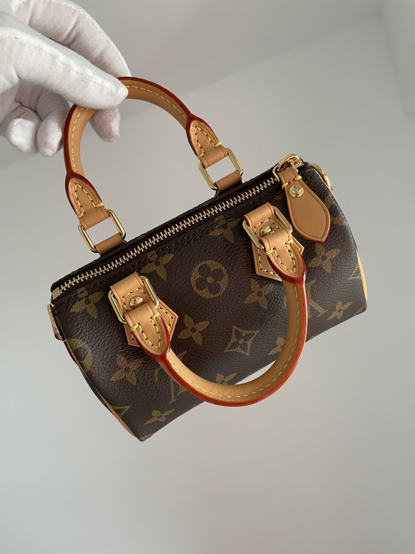 Louis Vuitton Nano Speedy Monogram Canvas Mini Bag Brown - Image 5