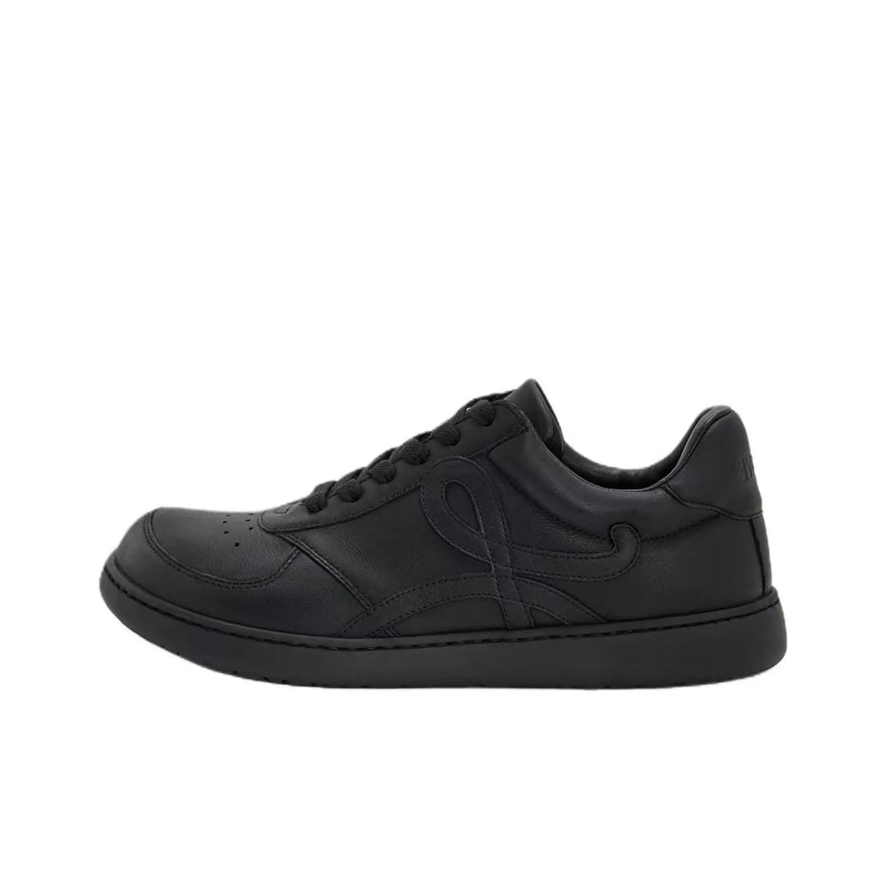 Loewe Jambo Calfskin Flat Lace-Up Low-Top Sneakers Men Black