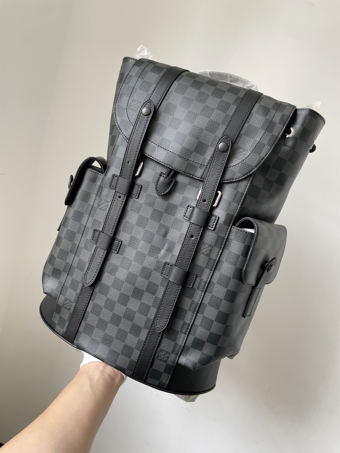 Louis Vuitton Christopher Backpack Graphite Damier Canvas Unisex Medium - Image 2