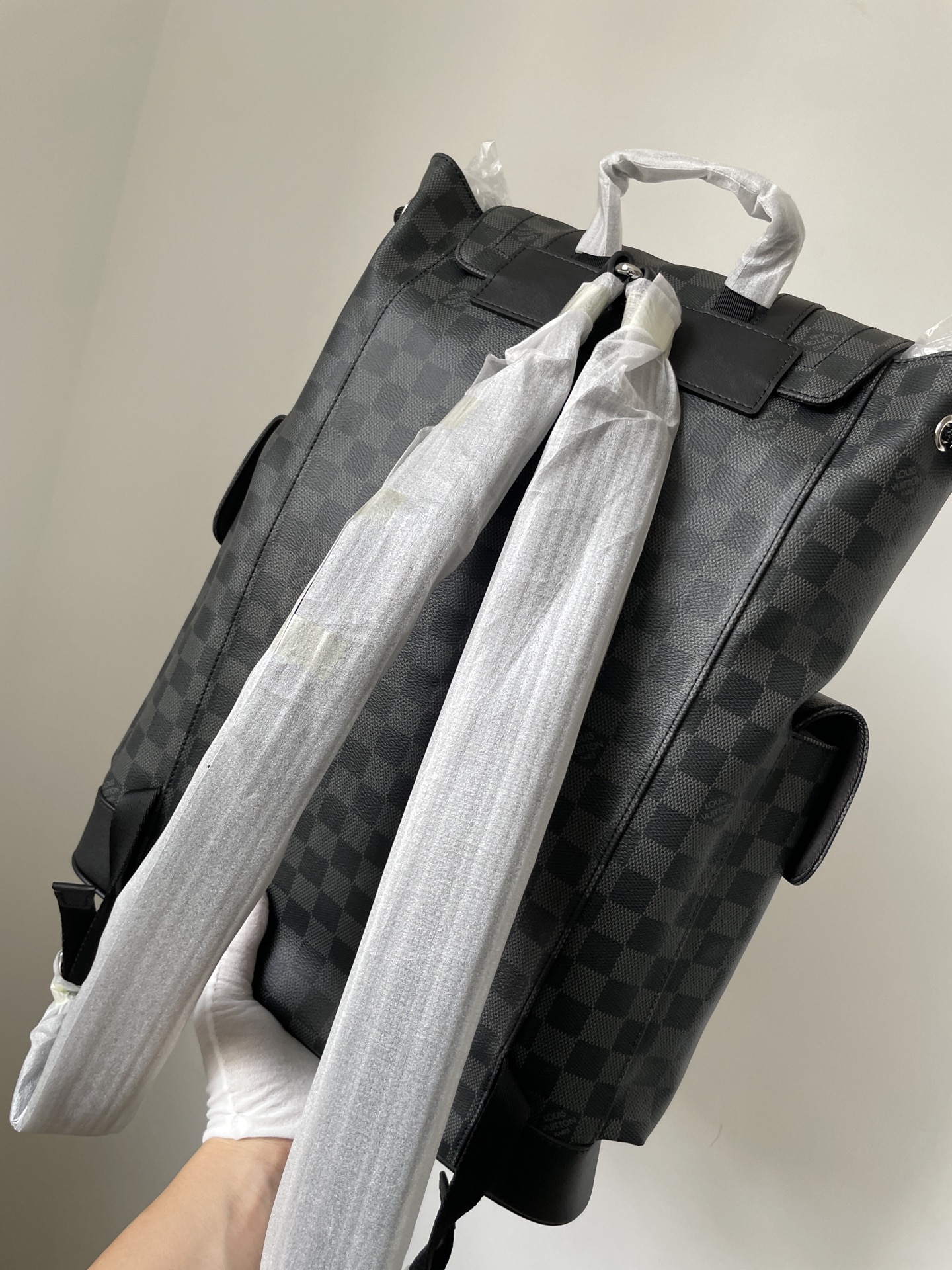 Louis Vuitton Christopher Backpack Graphite Damier Canvas Unisex Medium - Image 5