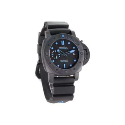 Panerai Submersible Automatic 42mm Black Dial Carbotech Titanium Case Rubber Strap Men’s Watch