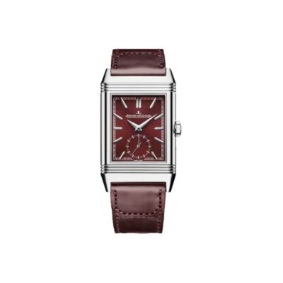 Jaeger-LeCoultre Reverso Manual-Winding Red Dial Stainless Steel Case Unisex Watch 45.6×27.4mm