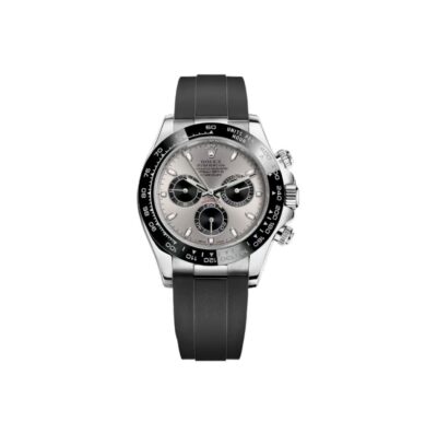ROLEX Cosmograph Daytona Silver Rubber Strap