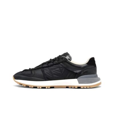 Maison Margiela Runner Evolution Leather Low-Top Sneakers Unisex Black
