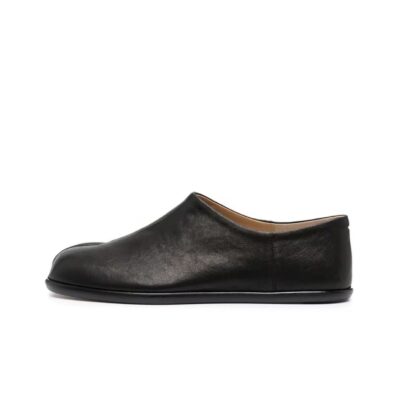 Maison Margiela Tabi Leather Split-Toe Casual Shoes Women Black