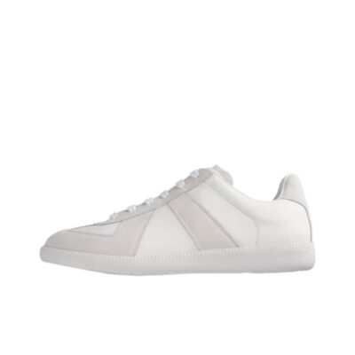 Maison Margiela Replica Leather Durable Low-Top Sneakers Women White