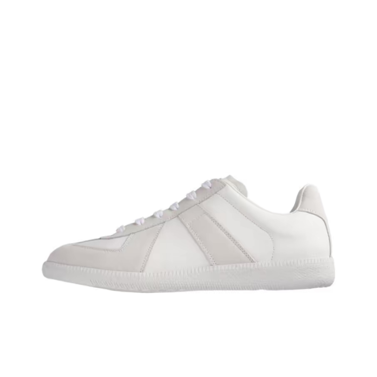 Maison Margiela Replica Leather Durable Low-Top Sneakers Women White