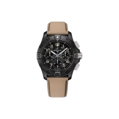 Breitling Avenger B01 Chronograph Automatic Chronograph Men’s Watch 42mm Black Dial Ceramic Case with Leather Strap