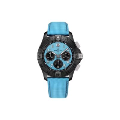 Breitling Avenger Automatic Chronograph Men’s Watch 42mm Blue Dial Ceramic Case with Calf Leather Strap