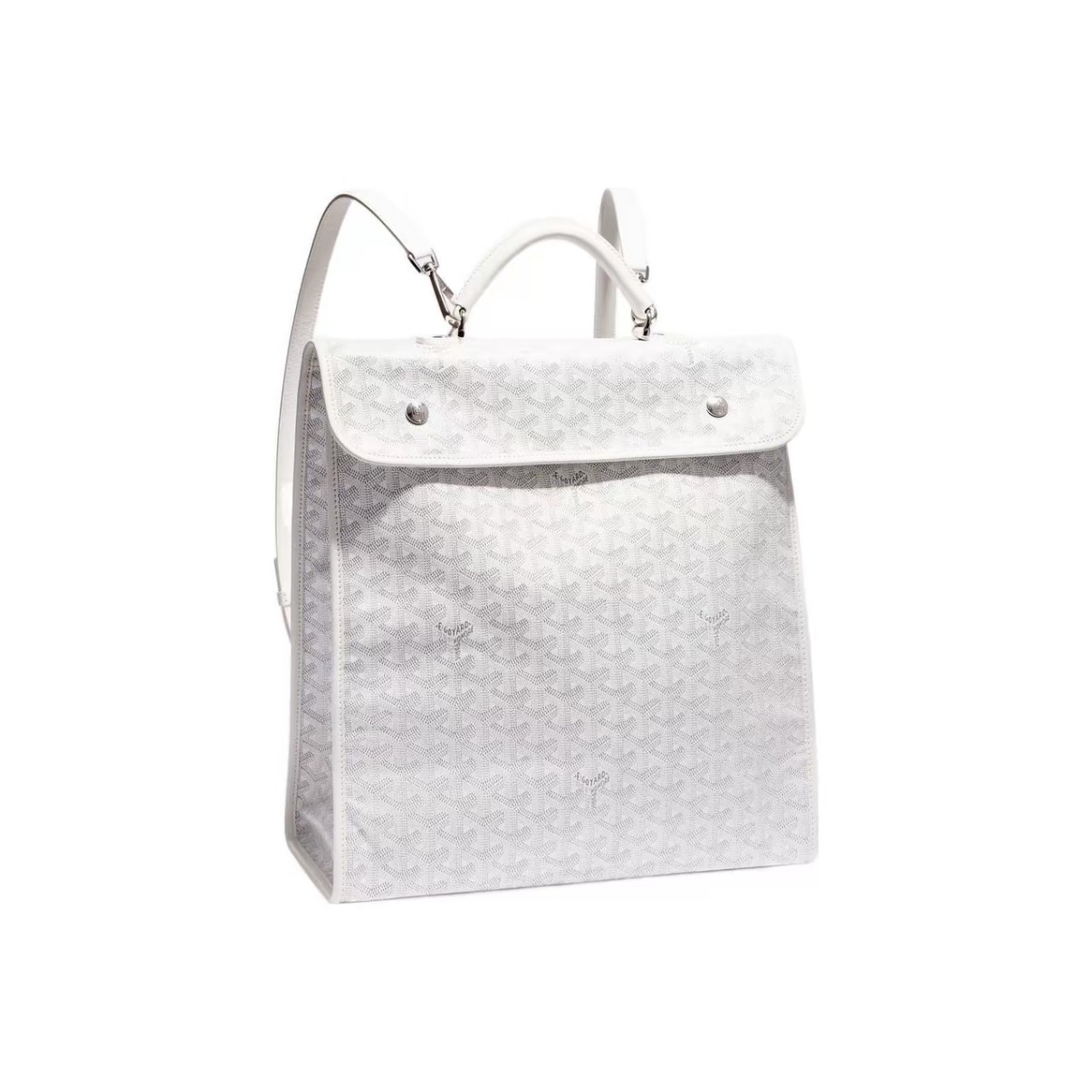 Goyard Saint Léger Medium Foldable Multi-Pocket Backpack Tote Bag in Canvas and Calfskin – Unisex