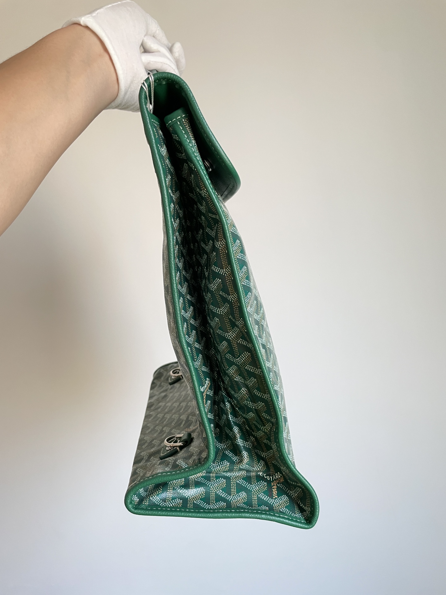 Goyard Saint Léger Medium Foldable Multi-Pocket Backpack Tote Bag in Canvas and Calfskin – Unisex - Image 3