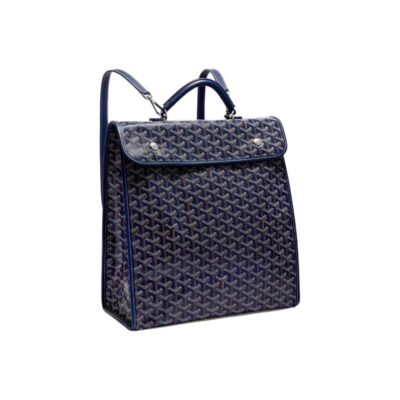 Goyard Saint Léger Medium Foldable Multi-Pocket Backpack Tote Bag in Canvas and Calfskin – Unisex