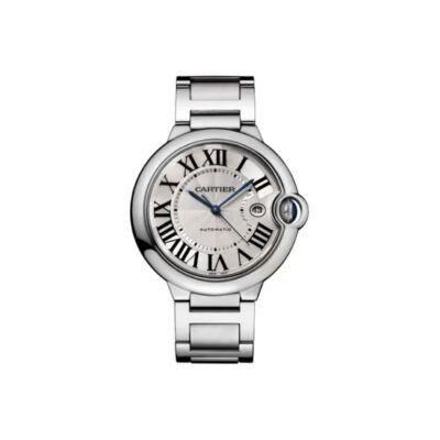 Cartier Ballon Bleu Series Automatic Mechanical Men’s Watch 42.1mm White Dial Stainless Steel Case and Bracelet