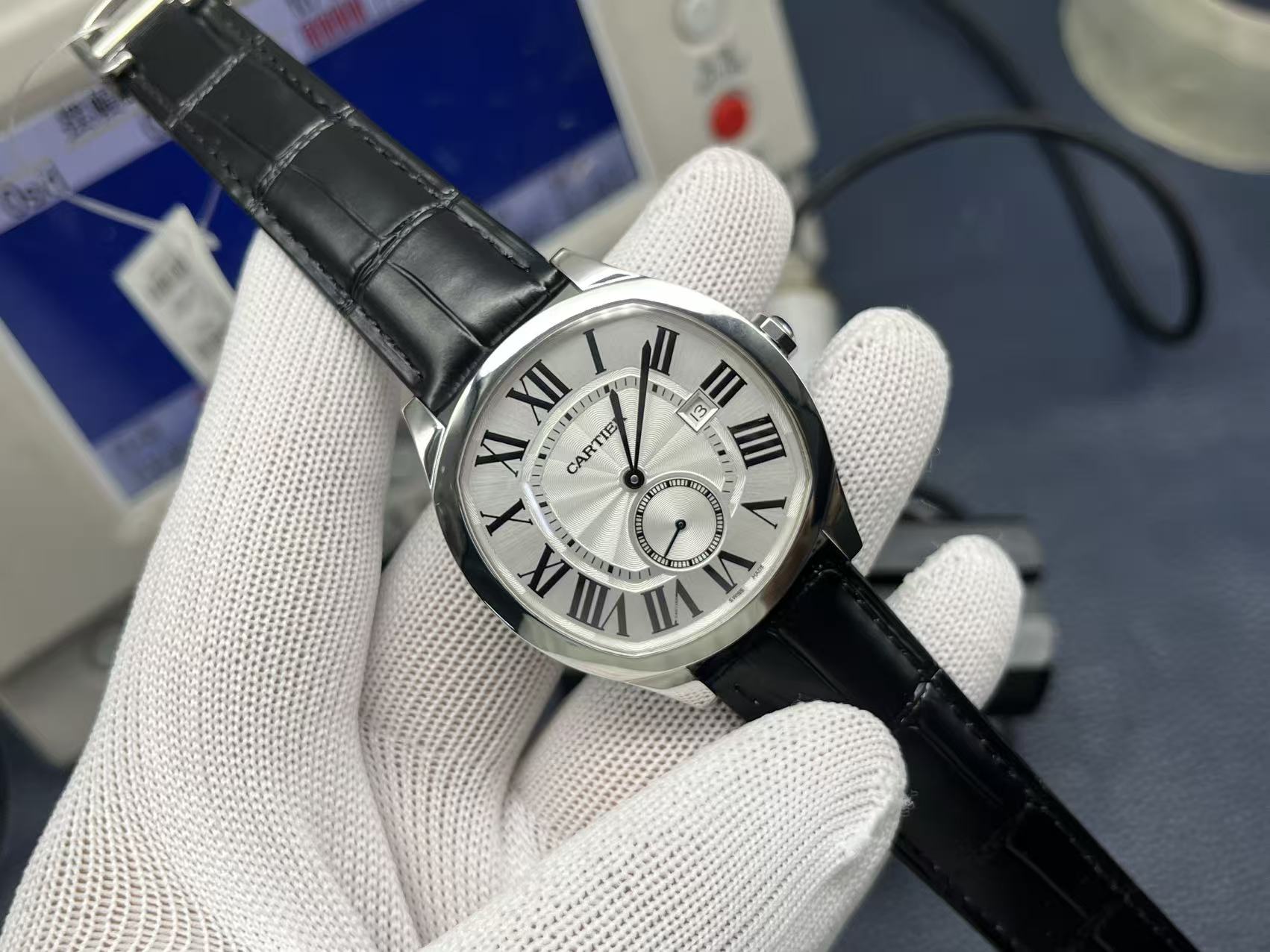 Cartier Drive de Cartier Series Automatic Mechanical Men’s Watch 40×41mm White Dial Stainless Steel Case - Image 2