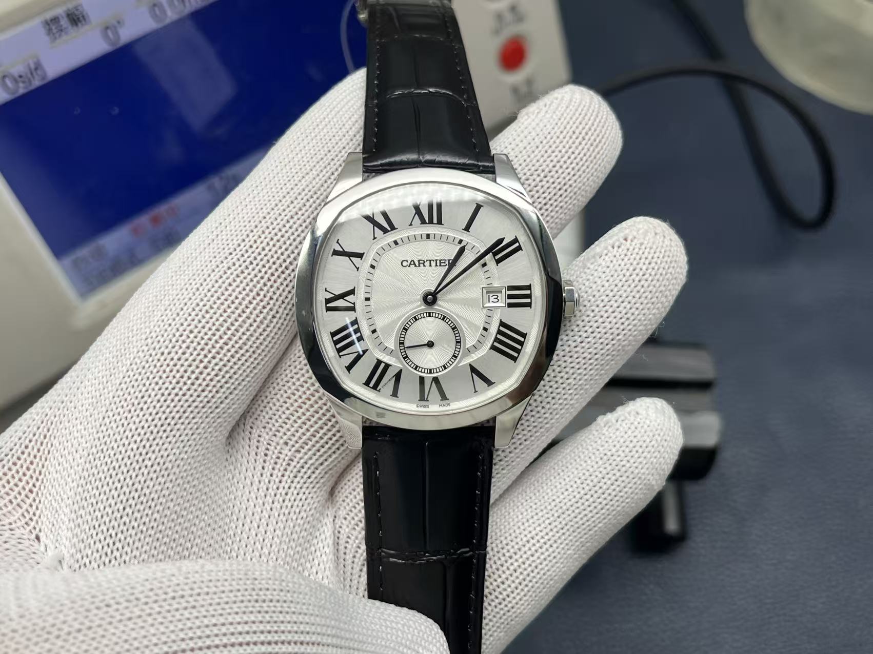 Cartier Drive de Cartier Series Automatic Mechanical Men’s Watch 40×41mm White Dial Stainless Steel Case - Image 3