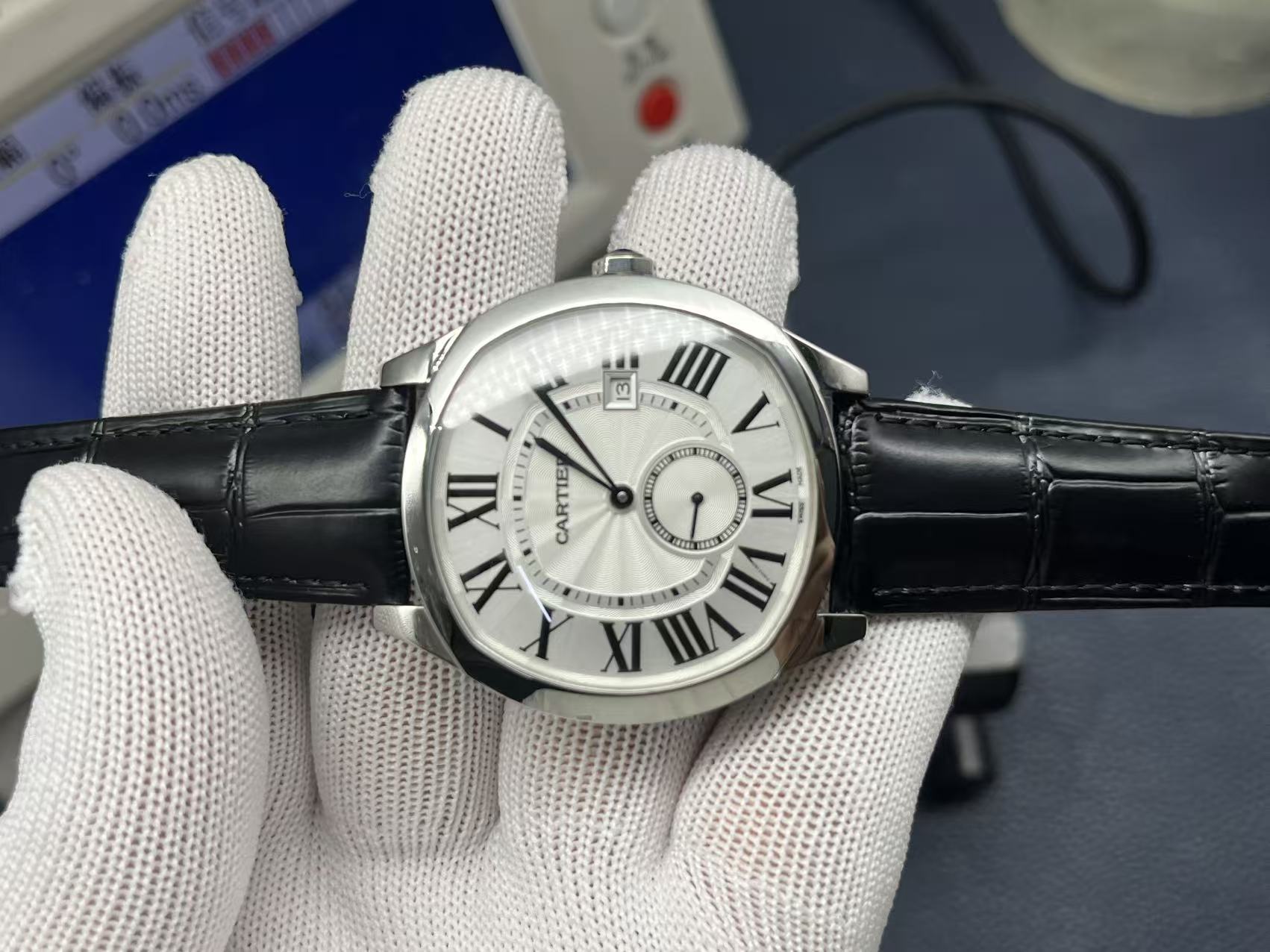 Cartier Drive de Cartier Series Automatic Mechanical Men’s Watch 40×41mm White Dial Stainless Steel Case - Image 5