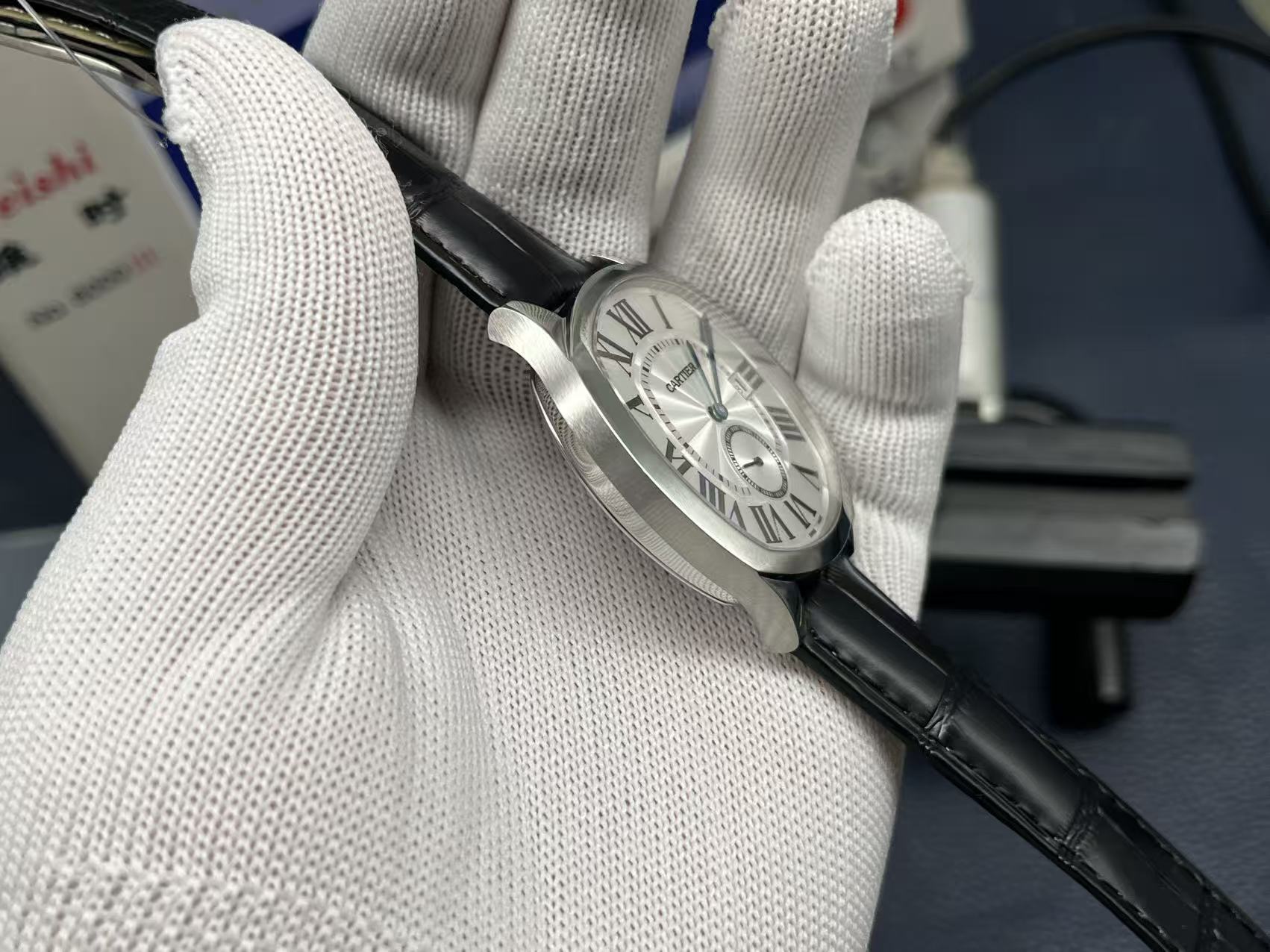 Cartier Drive de Cartier Series Automatic Mechanical Men’s Watch 40×41mm White Dial Stainless Steel Case - Image 6