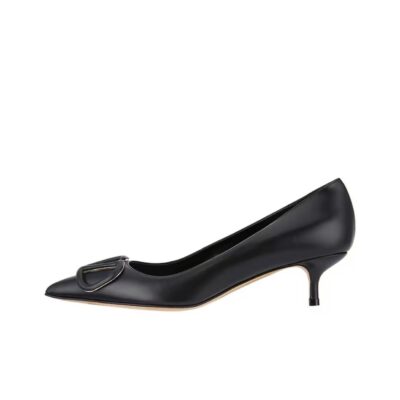 Valentino Vlogo Shallow Mouth High Heel Shoes Women Black